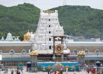 ತಿರುಪತಿ ದೇವಸ್ಥಾನದ ಒಂದು ನೋಟ