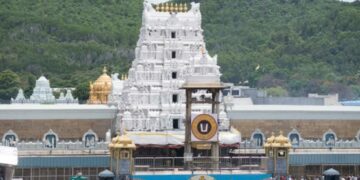 ತಿರುಪತಿ ದೇವಸ್ಥಾನದ ಒಂದು ನೋಟ
