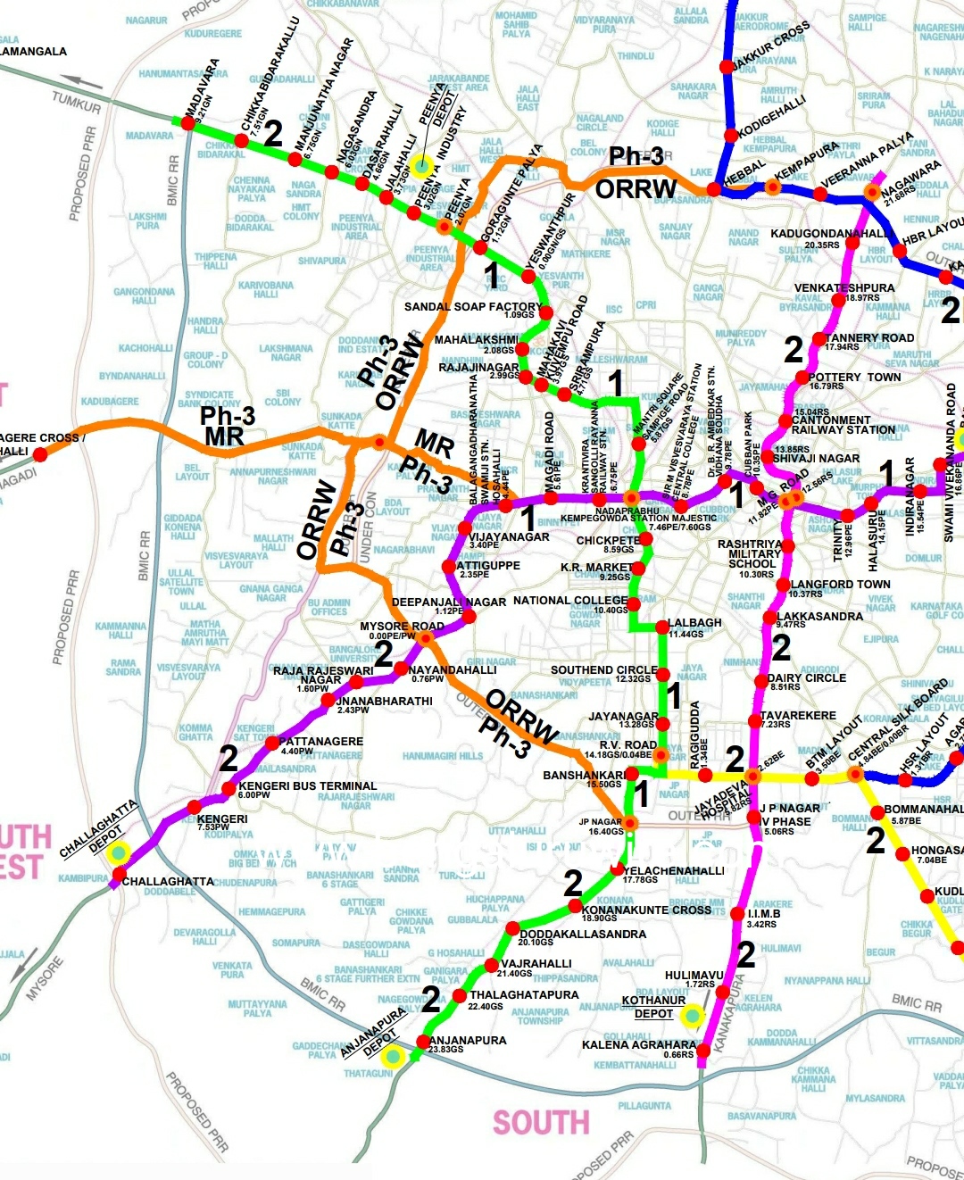 Namma Metro Phase-3 | ಒಆರ್ ಆರ್ ರಸ್ತೆಯಲ್ಲಿ‌ ಬಿಬಿಎಂಪಿ ಪ್ರಸ್ತಾವಿತ ...