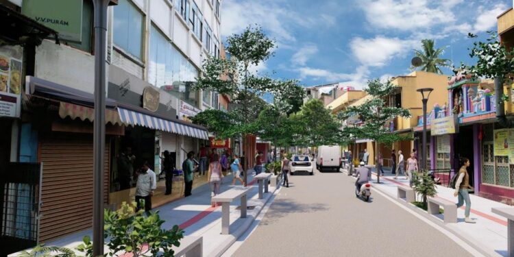 ವಿವಿಪುರಂ ನಲ್ಲಿನ ಫುಡ್ ಸ್ಟ್ರೀಟ್ ರಸ್ತೆ ಅಭಿವೃದ್ಧಿಯಾಗುವ  ರೀತಿಯ  ಗ್ರಾಫಿಕ್ ಚಿತ್ರ