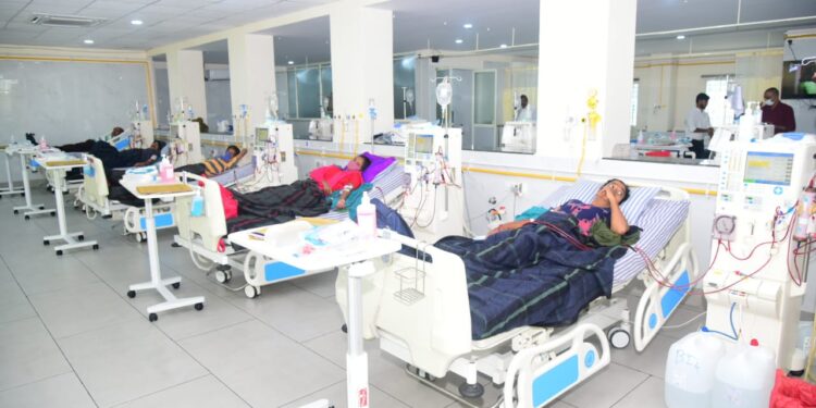 ಬಿಬಿಎಂಪಿಯ ಸಂಗೊಳ್ಳಿ ರಾಯಣ್ಣ ಡಯಾಲಿಸಿಸ್ ಕೇಂದ್ರದ ಒಳಗಿನ ಚಿತ್ರ