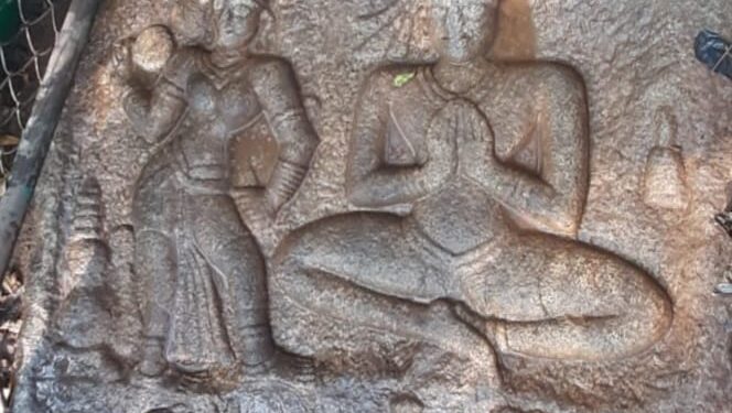 ಬೆಂಗಳೂರಿನ ದೊಡ್ಡನೆಕ್ಕುಂದಿಯಲ್ಲಿ ಪತ್ತೆಯಾದ 11ನೇ ಶತಮಾನದ ಗಂಗರ ಕಾಲದ ಮಹಾಸತಿ ಶಿಲಾ ಶಾಸನದ ಚಿತ್ರ