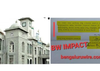 ಪೌರಾಡಳಿತ ಇಲಾಖೆಯಿಂದ ಬಿಬಿಎಂಪಿಯಲ್ಲಿ ಮಹದೇವಪುರ ವಲಯದಲ್ಲಿ ಲೆಕ್ಕಾಧೀಕ್ಷಕಿಯಾಗಿ ಕಾರ್ಯನಿರ್ವಹಿಸುತ್ತಿರುವ ಸೌಮ್ಯ ಅವರನ್ನು 17-02-2024ರಿಂದ ಪಾಲಿಕೆಯಲ್ಲಿ ಮುಂದುವರೆಸದಂತೆ ಬಿಬಿಎಂಪಿಯಿಂದ ನಗರಾಭಿವೃದ್ಧಿ ಇಲಾಖೆಗೆ ಪತ್ರ ಬರೆದ ದಾಖಲೆ. ಇದು ಬೆಂಗಳೂರು ವೈರ್ ವರದಿ ಪರಿಣಾಮ.
