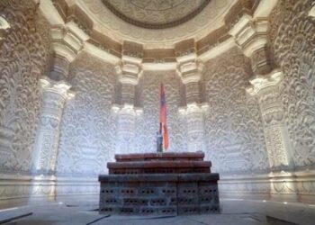 ಅಯೋಧ್ಯೆಯ ನೂತನ ಶ್ರೀ ರಾಮಮಂದಿರದ ಗರ್ಭ ಗೃಹದಲ್ಲಿ ಜ.22ರಂದು ಬಾಲರಾಮನನ್ನು ಪ್ರತಿಷ್ಠಾಪಿಸುವ ಪವಿತ್ರ ಸ್ಥಳದ ಸಾಂದರ್ಭಿಕ ಚಿತ್ರ.