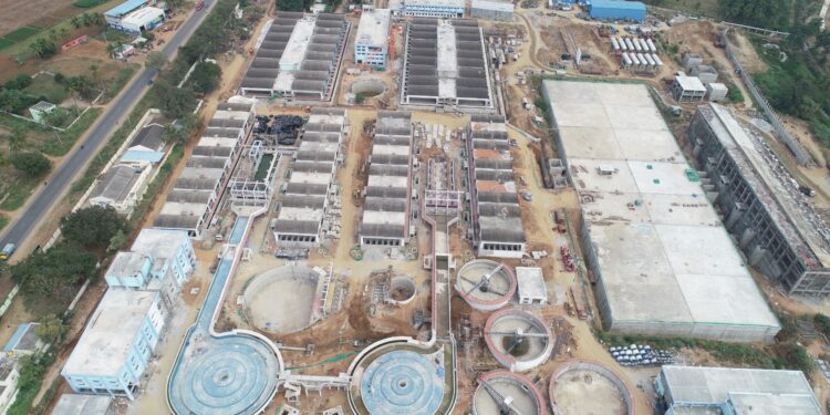 ಕಾವೇರಿ 5ನೇ ಹಂತದ ಯೋಜನೆ ಜಲ ಶುದ್ಧೀಕರಣ ಘಟಕದ ಸಾಂದರ್ಭಿಕ ಚಿತ್ರ.