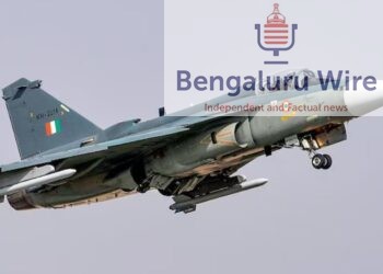 ತೇಜಸ್ ಯುದ್ಧ ವಿಮಾನದ ಸಾಂದರ್ಭಿಕ ಚಿತ್ರ.