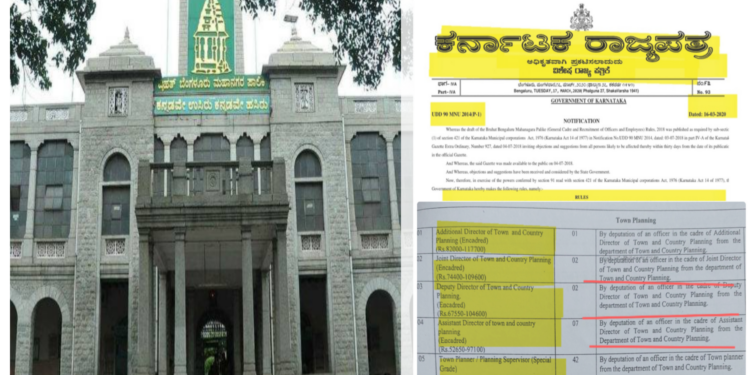 ಬಿಬಿಎಂಪಿ ವೃಂದ ಮತ್ತು ನೇಮಕಾತಿ ನಿಯಮಾವಳಿ 2020ರ ದಾಖಲೆ.